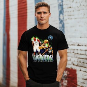 Anthony Edwards Minnesota Timberwolves Nba Basketball Notorious 3 0 Player Vintage Bootleg Style T-Shirt