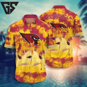 Arizona Cardinals Golden Sunset Hawaiian Shirt Arizona Cardinals Golden Sunset Hawaiian Shirt