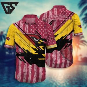 Arizona Cardinals Patriotic Rush Hawaiian Shirt Arizona Cardinals Patriotic Rush Hawaiian Shirt