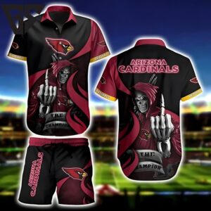 Arizona Cardinals Reaper Champion Hawaiian Shirt Arizona Cardinals Reaper Champion Hawaiian Shirt