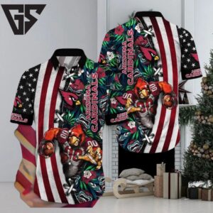 Arizona Cardinals Stars And Tropics Hawaiian Shirt