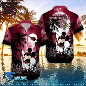 Arizona Cardinals Tropical Cartoon Hawaiian Shirt Arizona Cardinals Tropical Cartoon Hawaiian Shirt