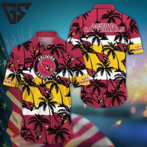 Arizona Cardinals Tropical Horizon Hawaiian Shirt Arizona Cardinals Tropical Horizon Hawaiian Shirt