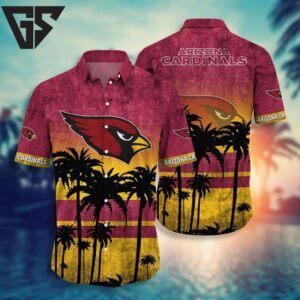 Arizona Cardinals Tropical Sunset Hawaiian Shirt Arizona Cardinals Tropical Sunset Hawaiian Shirt