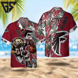 Atlanta Falcons Fierce Mascot Hawaiian Shirt Atlanta Falcons Fierce Mascot Hawaiian Shirt