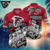 Atlanta Falcons Floral Stripes Hawaiian Shirt