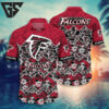 Atlanta Falcons Geometric Tropics Hawaiian Shirt