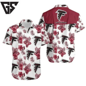 Atlanta Falcons Hibiscus Breeze Hawaiian Shirt Atlanta Falcons Hibiscus Breeze Hawaiian Shirt