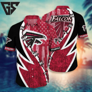 Atlanta Falcons Star-Spangled Hawaiian Shirt Atlanta Falcons Star-Spangled Hawaiian Shirt