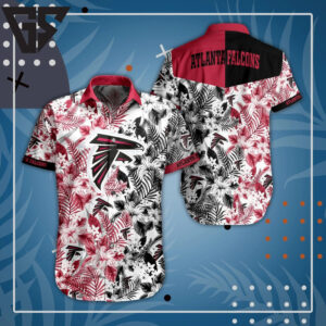 Atlanta Falcons Tropical Elegance Hawaiian Shirt Atlanta Falcons Tropical Elegance Hawaiian Shirt
