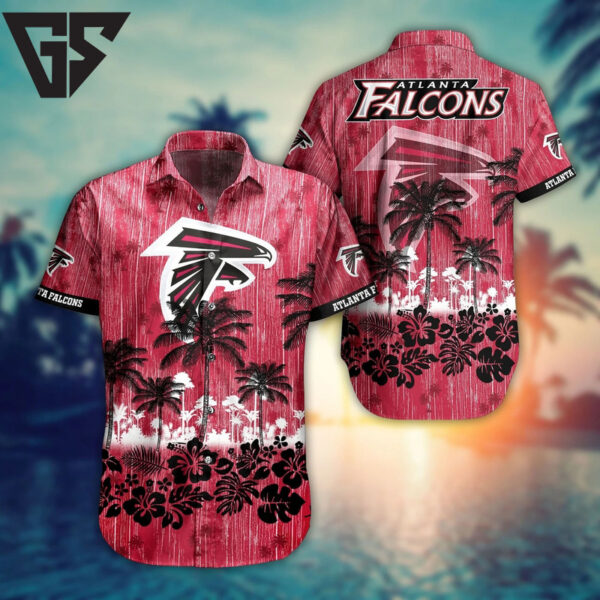 Atlanta Falcons Tropical Palms Hawaiian Shirt