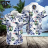 Boston Celtics Blue Tropical Patriots Hawaiian Shirt