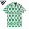 Boston Celtics Clover Checkerboard Hawaiian Shirt