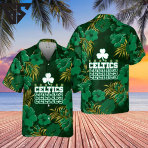 Boston Celtics Green Paradise Hawaiian Shirt Boston Celtics Green Paradise Hawaiian Shirt