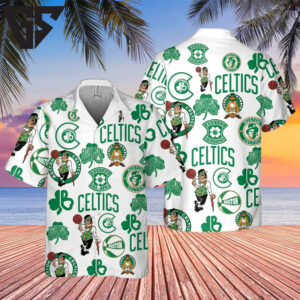 Boston Celtics Heritage Logo Hawaiian Shirt Boston Celtics Heritage Logo Hawaiian Shirt