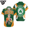 Boston Celtics Larry Bird 33 Vintage Artwork Hawaiian Shirt