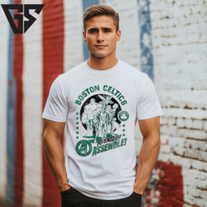 Boston Celtics Nba X Marvel Avengers Squad T-Shirt Boston Celtics Nba X Marvel Avengers Squad T-Shirt