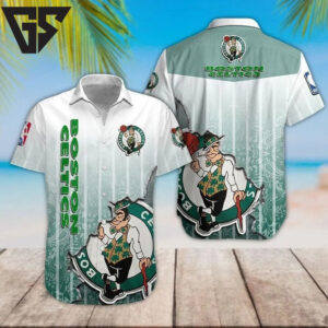 Boston Celtics Ocean Breeze Hawaiian Shirt Boston Celtics Ocean Breeze Hawaiian Shirt