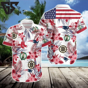 Boston Celtics Sports Pride Floral Hawaiian Shirt Boston Celtics Sports Pride Floral Hawaiian Shirt