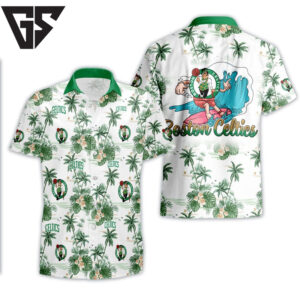 Boston Celtics Surfing Wave Hawaiian Shirt Boston Celtics Surfing Wave Hawaiian Shirt