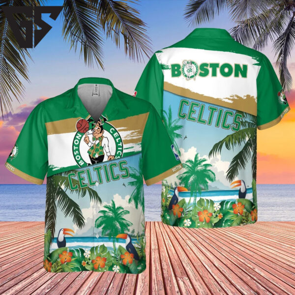 Boston Celtics Tropical Paradise Hawaiian Shirt