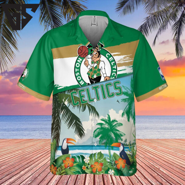 Boston Celtics Tropical Paradise Hawaiian Shirt