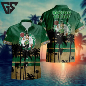 Boston Celtics Tropical Sunset Hawaiian Shirt Boston Celtics Tropical Sunset Hawaiian Shirt