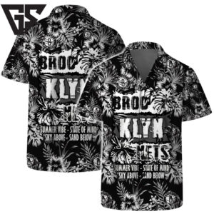 Brooklyn Nets Summer Vibes Hawaiian Shirt Brooklyn Nets Summer Vibes Hawaiian Shirt