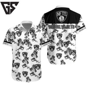 Brooklyn Nets Tropical Breeze Hawaiian Shirt Brooklyn Nets Tropical Breeze Hawaiian Shirt