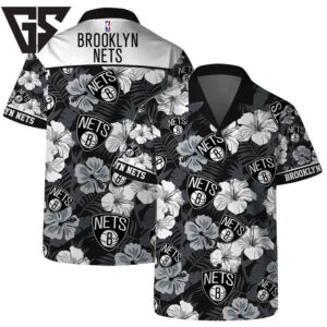 Brooklyn Nets Tropical Vibes Hawaiian Shirt Brooklyn Nets Tropical Vibes Hawaiian Shirt