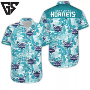Charlotte Hornets Floral Paradise Hawaiian Shirt Charlotte Hornets Floral Paradise Hawaiian Shirt