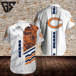 Chicago Bears Campus Classic Hawaiian Shirt Chicago Bears Campus Classic Hawaiian Shirt