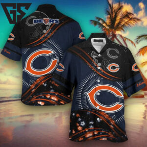 Chicago Bears Cosmic Wave Hawaiian Shirt Chicago Bears Cosmic Wave Hawaiian Shirt