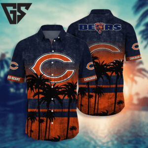 Chicago Bears Custom Gridiron Hawaiian Set