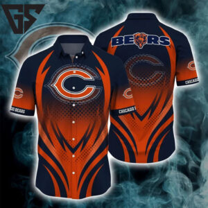 Chicago Bears Firestorm Hawaiian Shirt Chicago Bears Firestorm Hawaiian Shirt