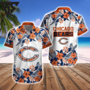Chicago Bears Floral Island Hawaiian Shirt Chicago Bears Floral Island Hawaiian Shirt