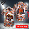 Chicago Bears Floral Roar Custom Hawaiian Shirt