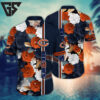 Chicago Bears Floral Stripe Bloom Hawaiian Shirt