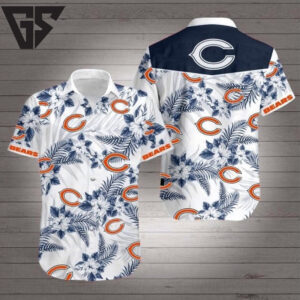 Chicago Bears Island Bloom Hawaiian Shirt Chicago Bears Island Bloom Hawaiian Shirt