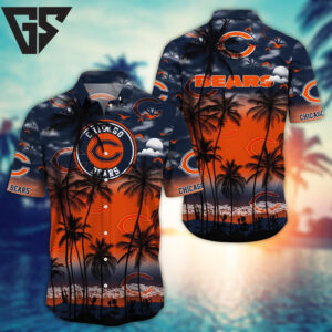 Chicago Bears Island Vibes Hawaiian Shirt Chicago Bears Island Vibes Hawaiian Shirt