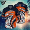 Chicago Bears Leaf Orange Curve Hawaiian Shirt