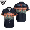 Chicago Bears Leaves In Orange Dark Blue Hawaiian Shirt