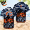 Chicago Bears Stormy Palms Hawaiian Shirt