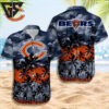 Chicago Bears Sunset Palms Hawaiian Shirt