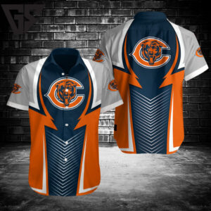 Chicago Bears Thunder Bolt Hawaiian Shirt Chicago Bears Thunder Bolt Hawaiian Shirt