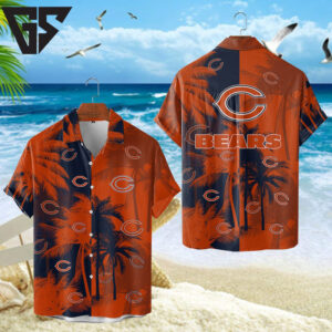 Chicago Bears Tropical Sunset Hawaiian Shirt Chicago Bears Tropical Sunset Hawaiian Shirt