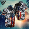 Chicago Bears White Flower In Stars Night Hawaiian Shirt
