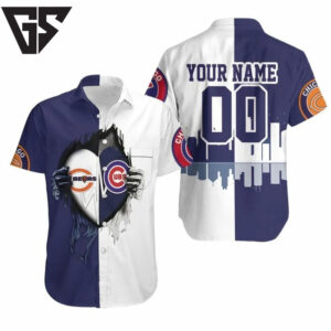 Chicago Bears x Cubs Dual Loyalty Hawaiian Shirt