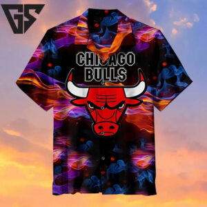 Chicago Bulls Flame Fury Hawaiian Shirt Chicago Bulls Flame Fury Hawaiian Shirt