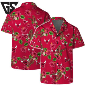 Chicago Bulls Hibiscus Paradise Hawaiian Shirt Chicago Bulls Hibiscus Paradise Hawaiian Shirt